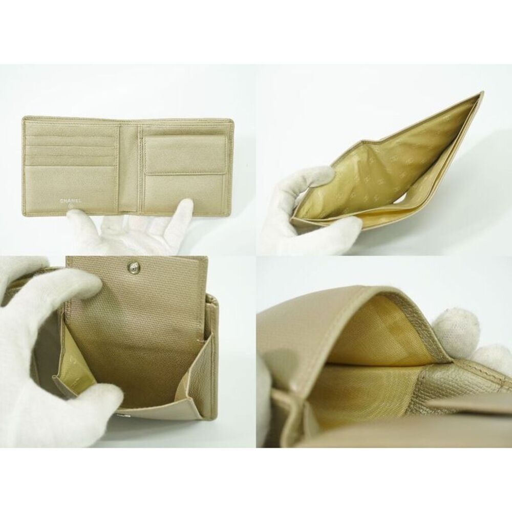 Authentic Chanel Coco Mark Coco Button Bifold Fol… - image 8